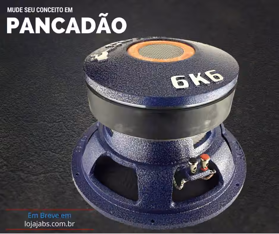 alto falante woofer coice 6k6 3300 rms 12 polegadas