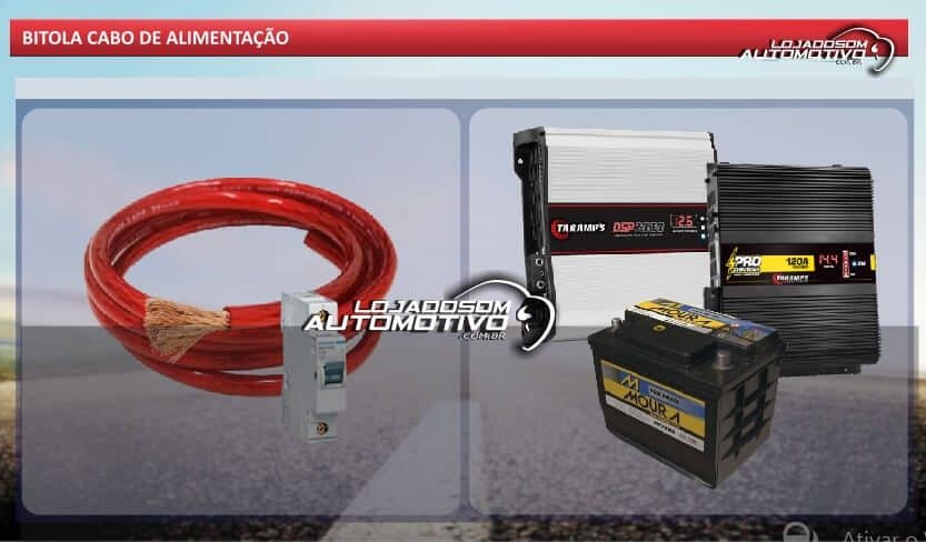 como calcular a bitola fio cabo para som automotivo modulo amplificador